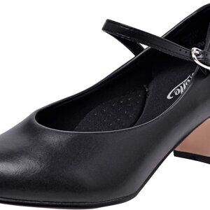 Women Dance Shoes Leather Ankle Strap Heels for Ballroom Salsa Tango